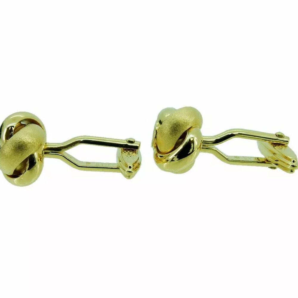 DUNHILL Cuffs D Mark Gold Bracket Authentic USED - Picture 7 of 9